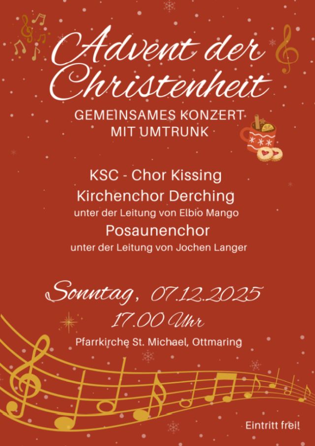 Weihnachtssingen in der Pfarrkirche Ottmaring